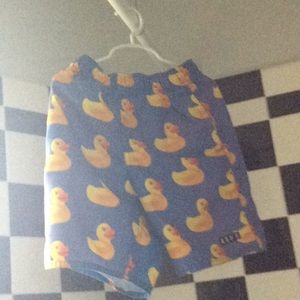 Boys youth small ducky swim trunks